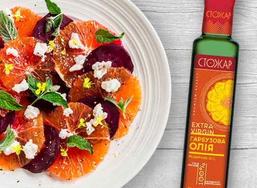 Салат з буряка та апельсину